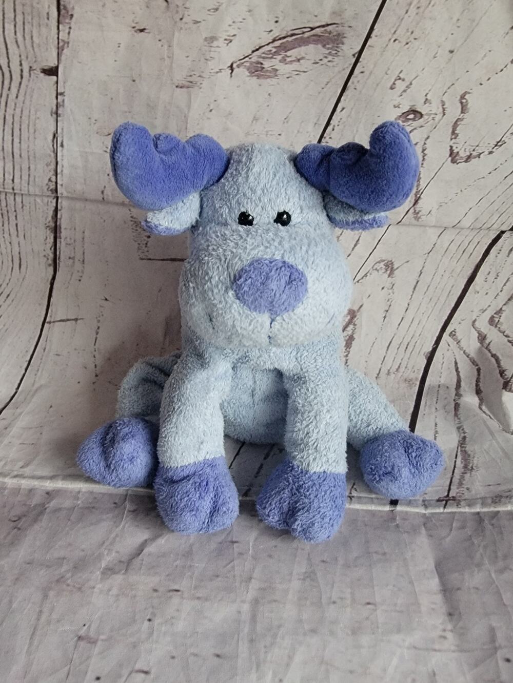 BLOOSE the Blue Moose TY Pluffies Stuffed Animal Plush Toy 2006